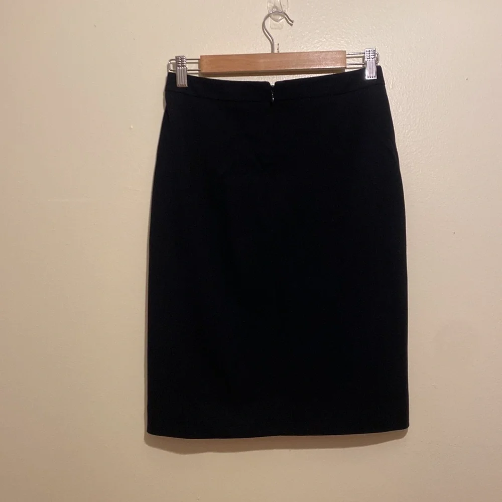 DIANE VON FURSTENBERG Alyce Black and Cream Geometric WOOL BLEND PENCIL Skirt. 2